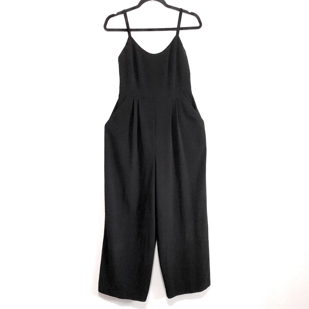Oak + Fort Sleeveless Wide Leg Sleeveless Jumpsuit